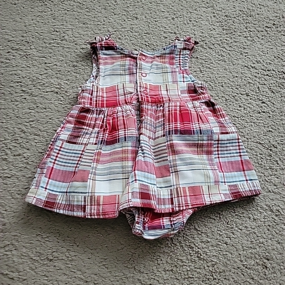 Faded Glory Baby Girl's Plaid Sleeveless Dress - Picture 7 of 9